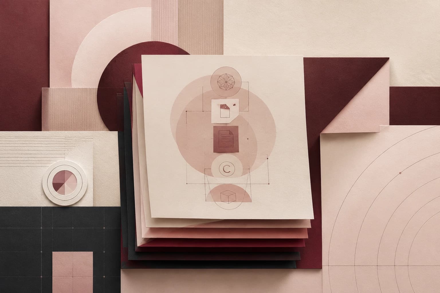 Abstract document illustration for the intellectual property practice